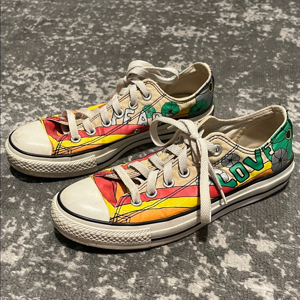 Converse Love/Peace Graphic Low-Top Sneakers